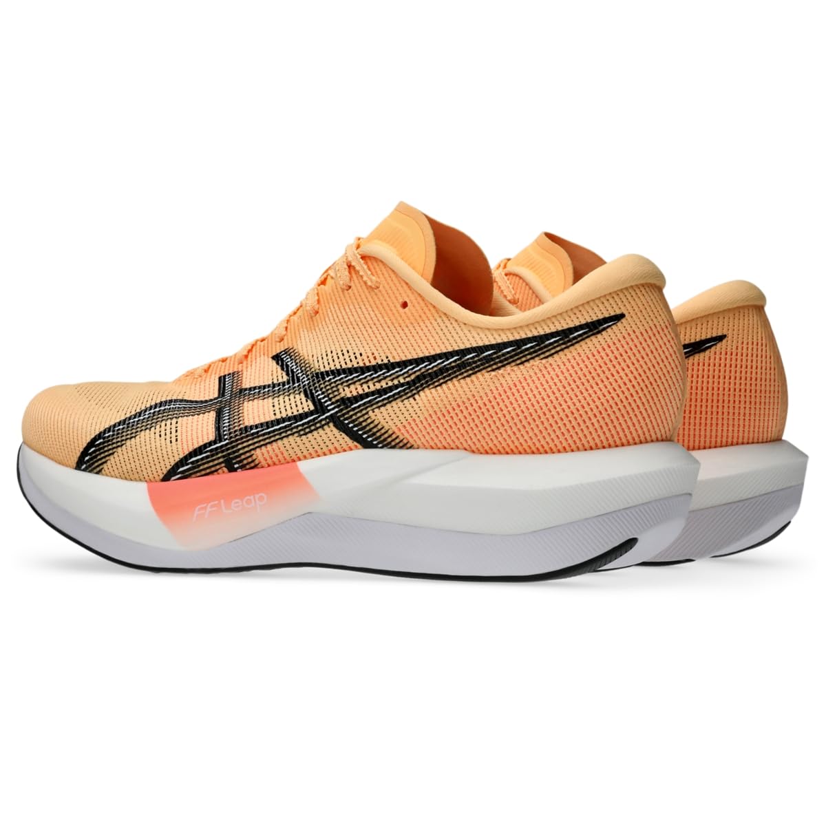 ASICS Unisex Magic Speed 5 Running Shoes, 10.5M / 12W, Orange Glow/Black