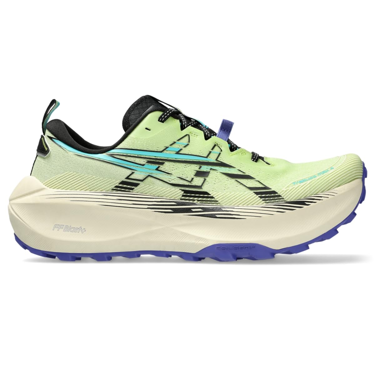 ASICS Men's Trabuco Max 4 Running Shoes, 10, Lime Green/Black