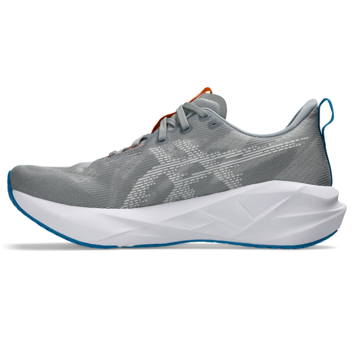 ASICS Men's NOVABLAST 5 Running Shoes, 10.5, Gravel/White - alternate product view 4