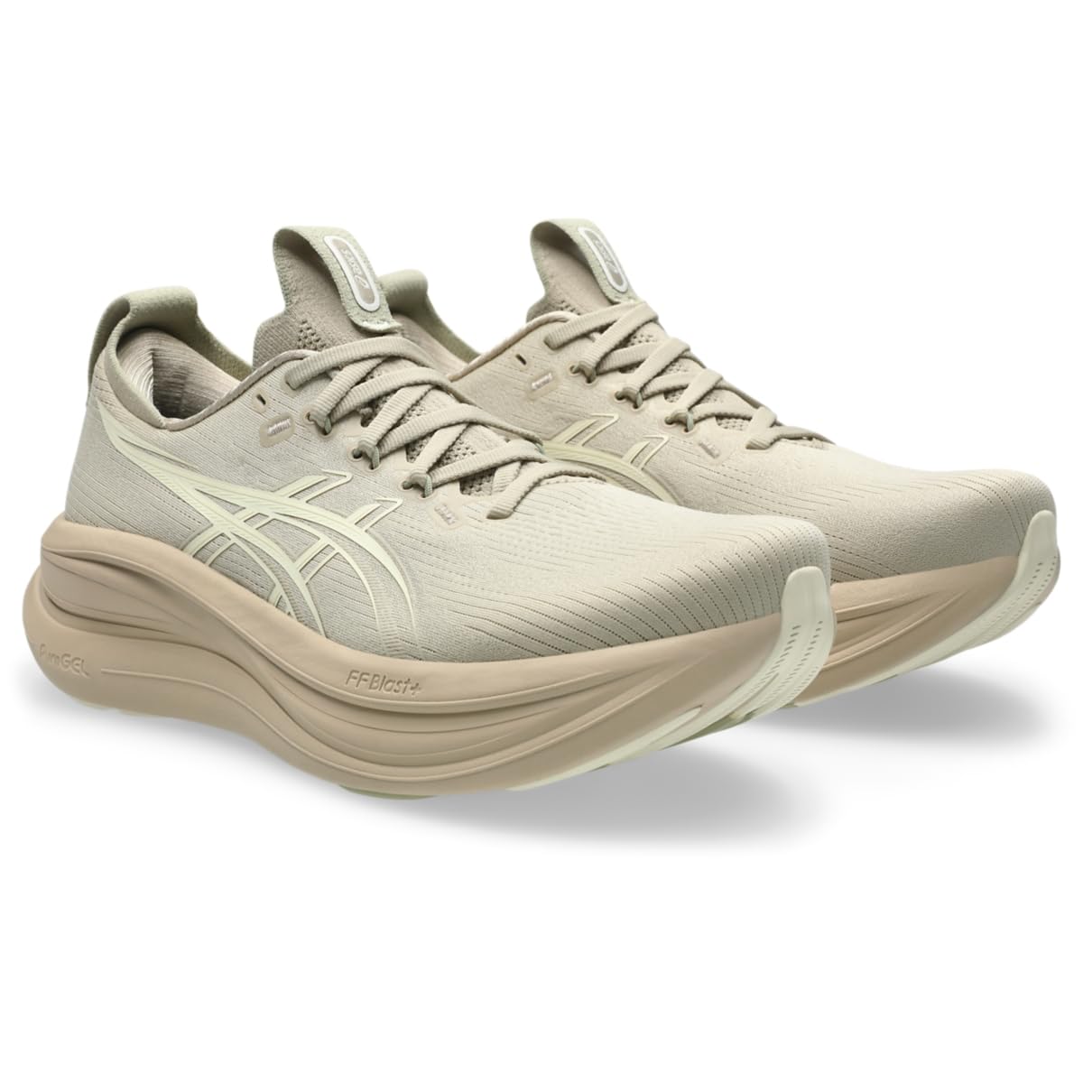 ASICS Men's Gel-Nimbus 28 Running Shoes, 10.5, Feather Grey/Cream - alternate product view 2