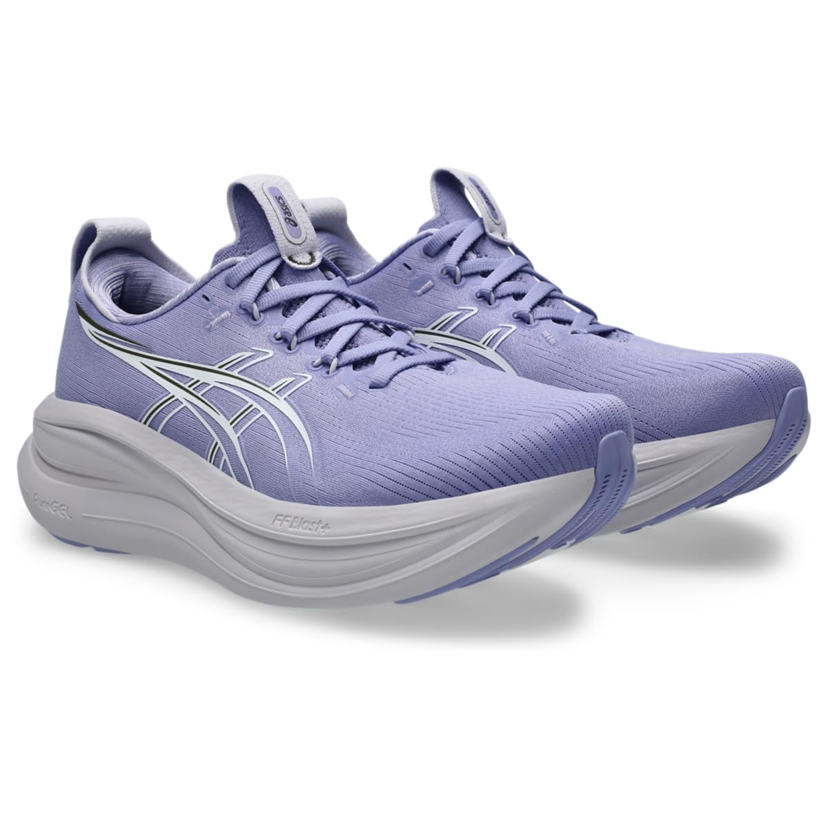 ASICS Women's Gel-Nimbus 28 Running Shoes, 5.5, Bluebell/White