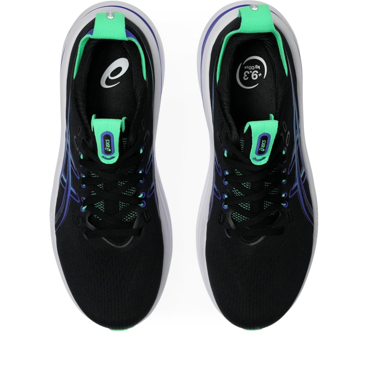 ASICS Men's Gel-Nimbus 28 Running Shoes, 10.5, Black/Cobalt Burst