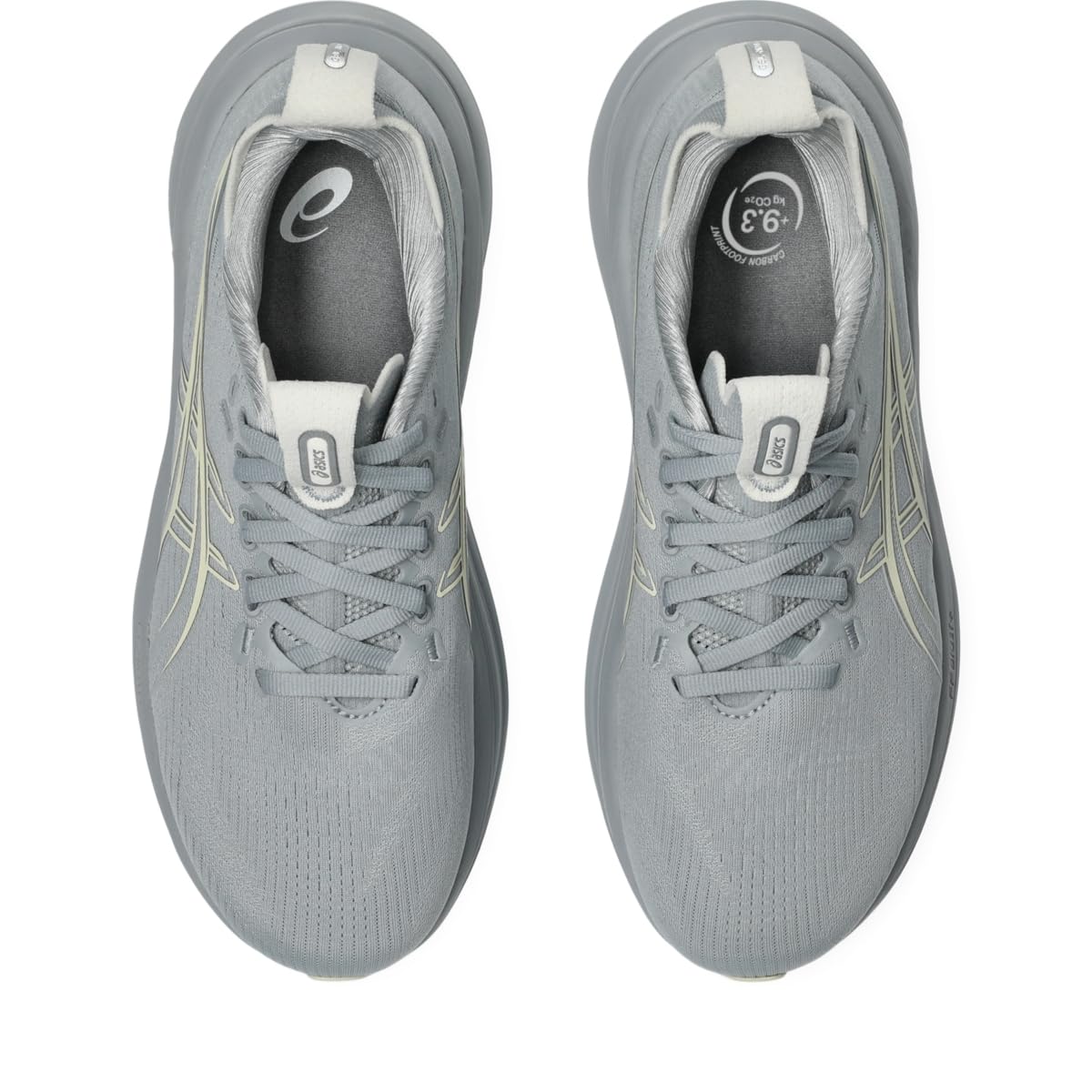 ASICS Women's Gel-Nimbus 28 Running Shoes, 5.5, Piedmont Grey/Cream