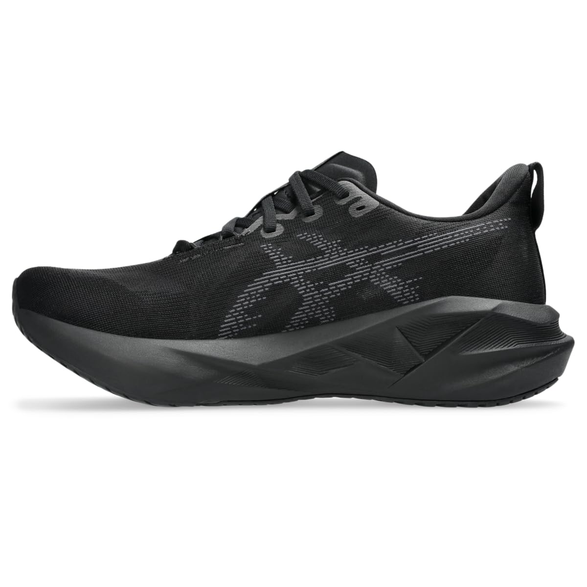 ASICS Men's NOVABLAST 5 Running Shoes, 10.5, Black/Carrier Grey - alternate product view 4