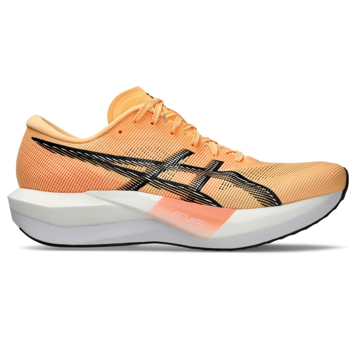 ASICS Unisex Magic Speed 5 Running Shoes, 10.5M / 12W, Orange Glow/Black