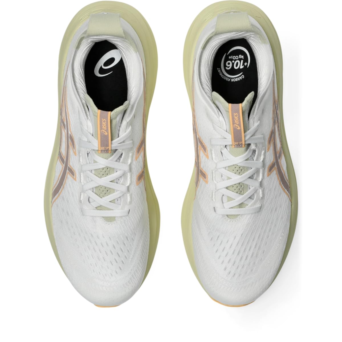 ASICS Men's Gel-Nimbus 27 Running Shoes, 11, White/Fawn