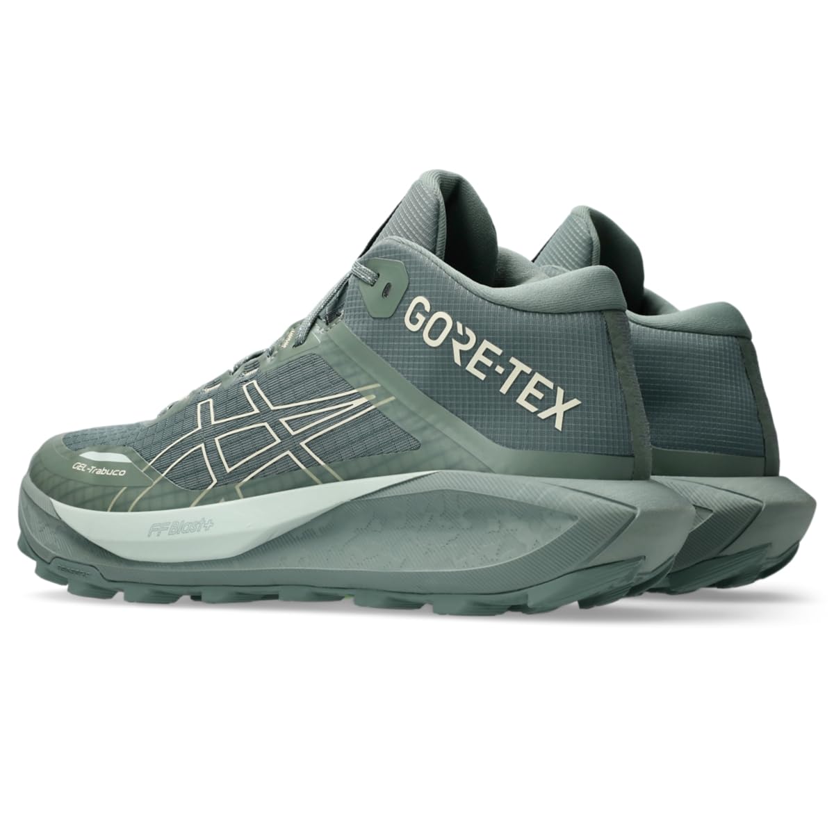 ASICS Men's Gel-Trabuco MT GTX Trail Running Shoes, 12, Monument Blue/Vanilla