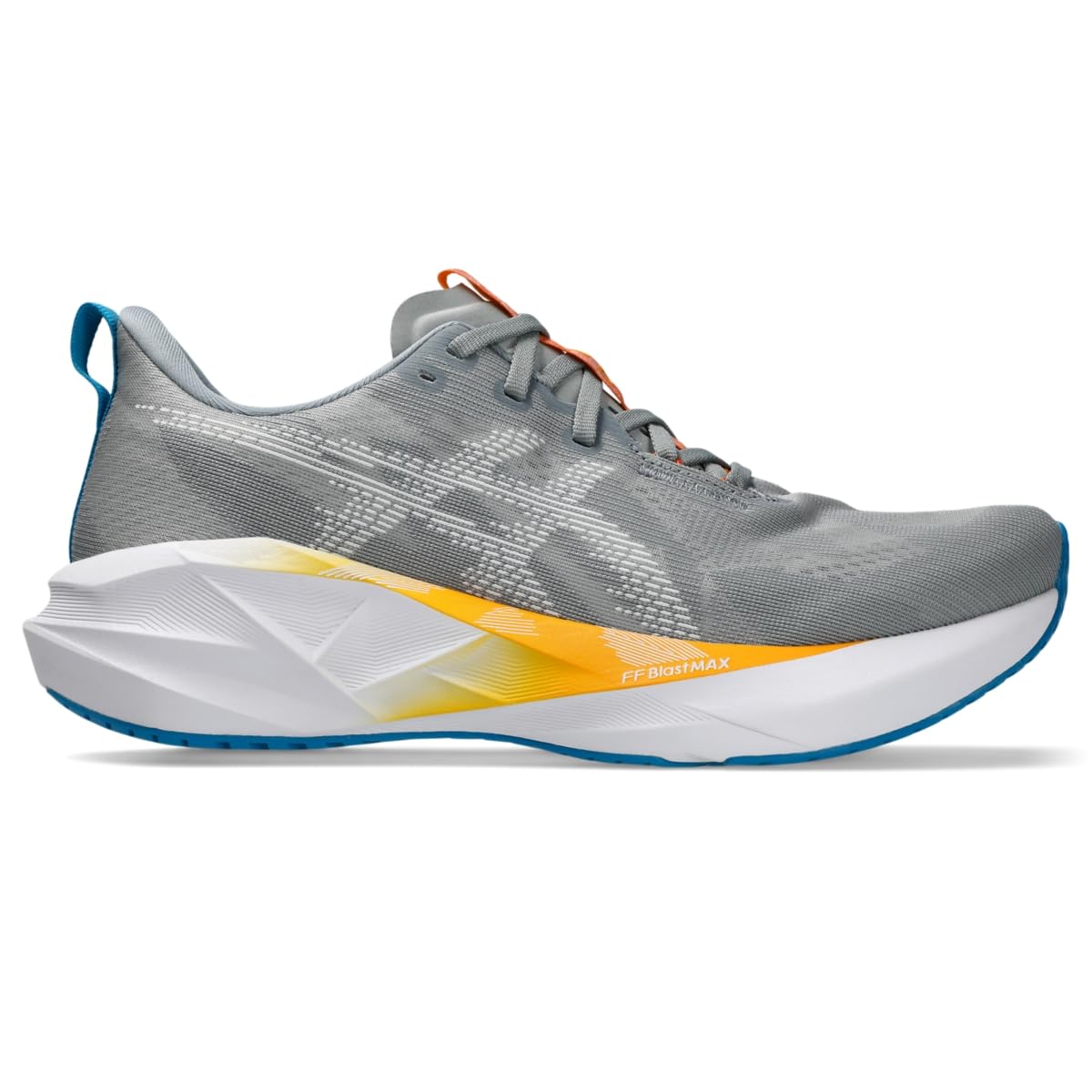ASICS Men's NOVABLAST 5 Running Shoes, 10.5, Gravel/White - alternate product view 8
