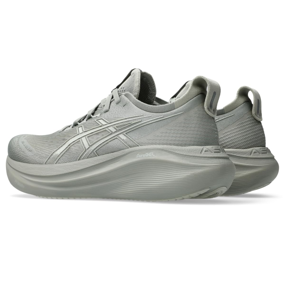 ASICS Men's Gel-Nimbus 27 Running Shoe, 10.5, Seal Grey/Lake Grey