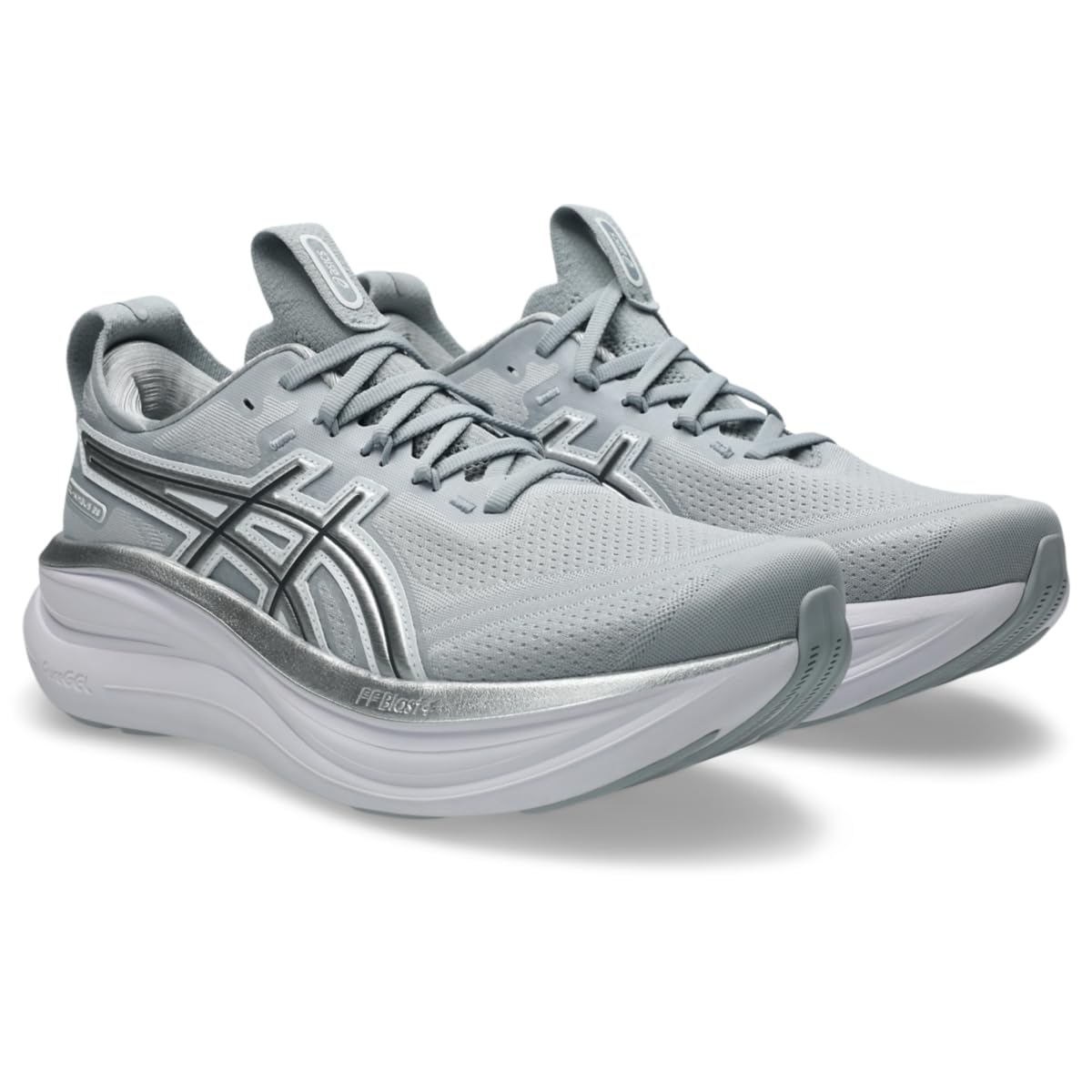 ASICS, Women's, Gel-Nimbus 28 ATC, Piedmont Grey/Pure Silver, 9.5, Medium
