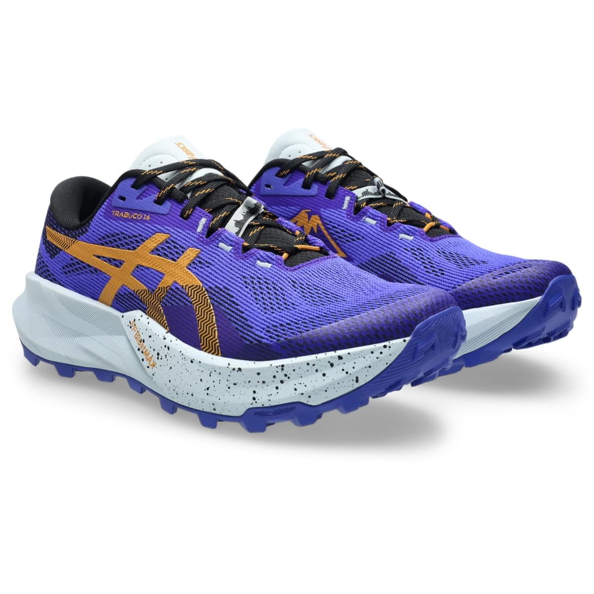 ASICS Men's Trabuco 14 Trail Running Shoes, 9.5, Cobalt Burst/Sandstorm