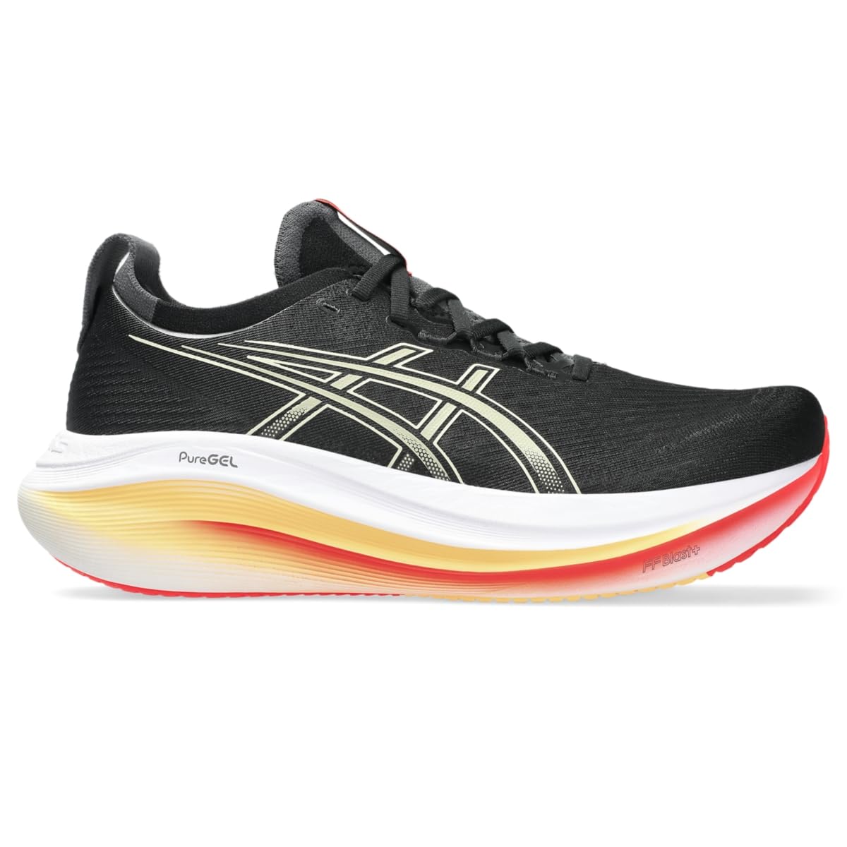 ASICS Men's Gel-Nimbus 27 Running Shoe, 10.5, Black/Khaki