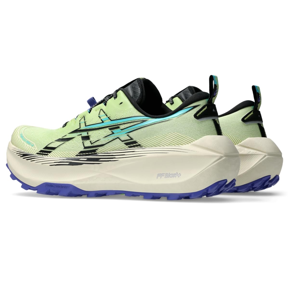 ASICS Men's Trabuco Max 4 Running Shoes, 10, Lime Green/Black