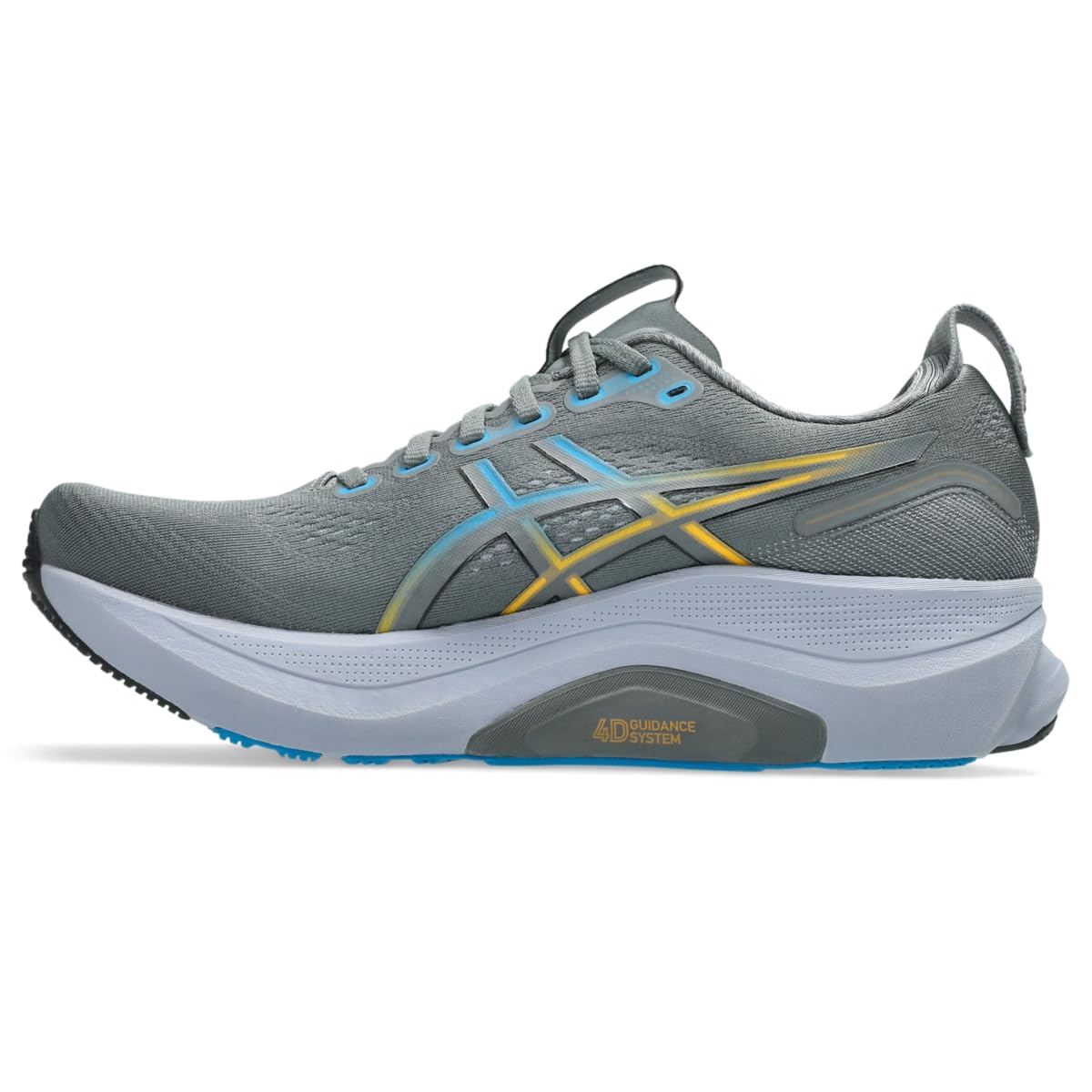ASICS Men's Gel-Kayano 32 Running Shoes, 11.5, Steel Grey/Aegean Blue