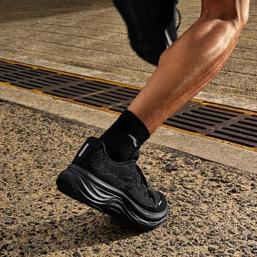 ANTA Men’s PG7 Running Shoes Cushioning Comfortable Breathable Athletic Workout Gym Cross Trainer Sports Sneakers, Black, 12