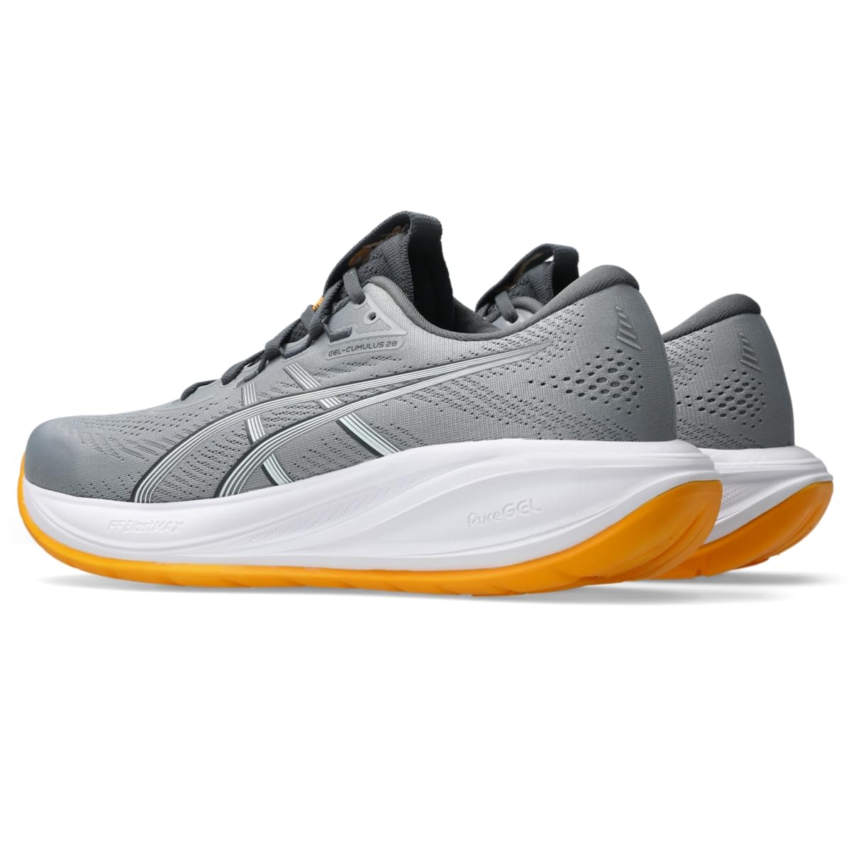 ASICS Men's Gel-Cumulus 28 Running Shoes, 10.5, Gravel/Arctic Blue - alternate product view 3