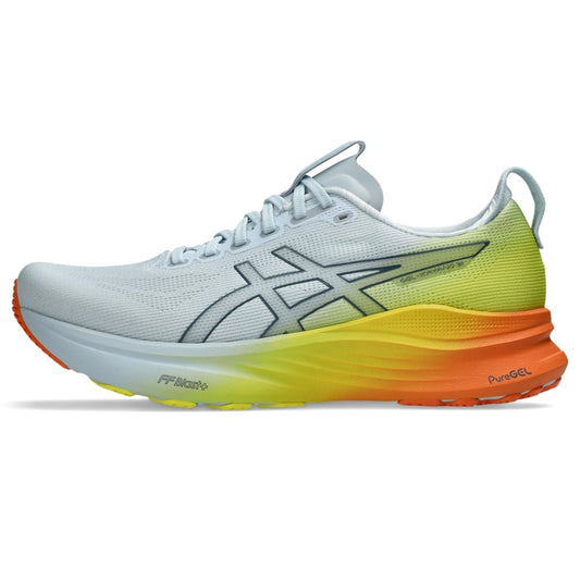 ASICS Men's Gel-Kayano 32 Running Shoes, 11.5, Sky/Lemon Spark