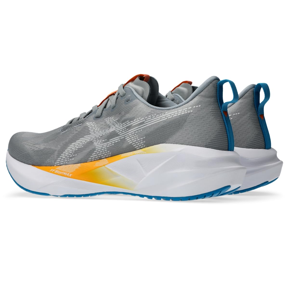 ASICS Men's NOVABLAST 5 Running Shoes, 10.5, Gravel/White - alternate product view 3