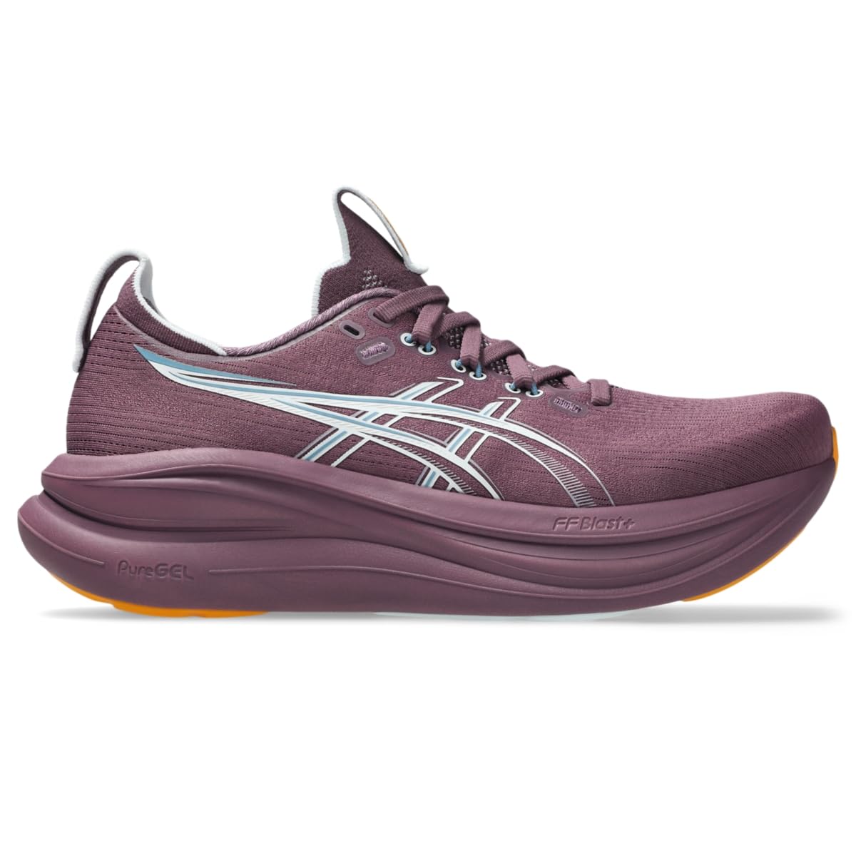 ASICS Women's Gel-Nimbus 28 Running Shoes, 5.5, Velvet Purple/Arctic Blue