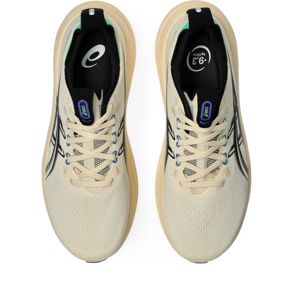 ASICS Men's Gel-Nimbus 28 Running Shoes, 10.5, Seashell/Black