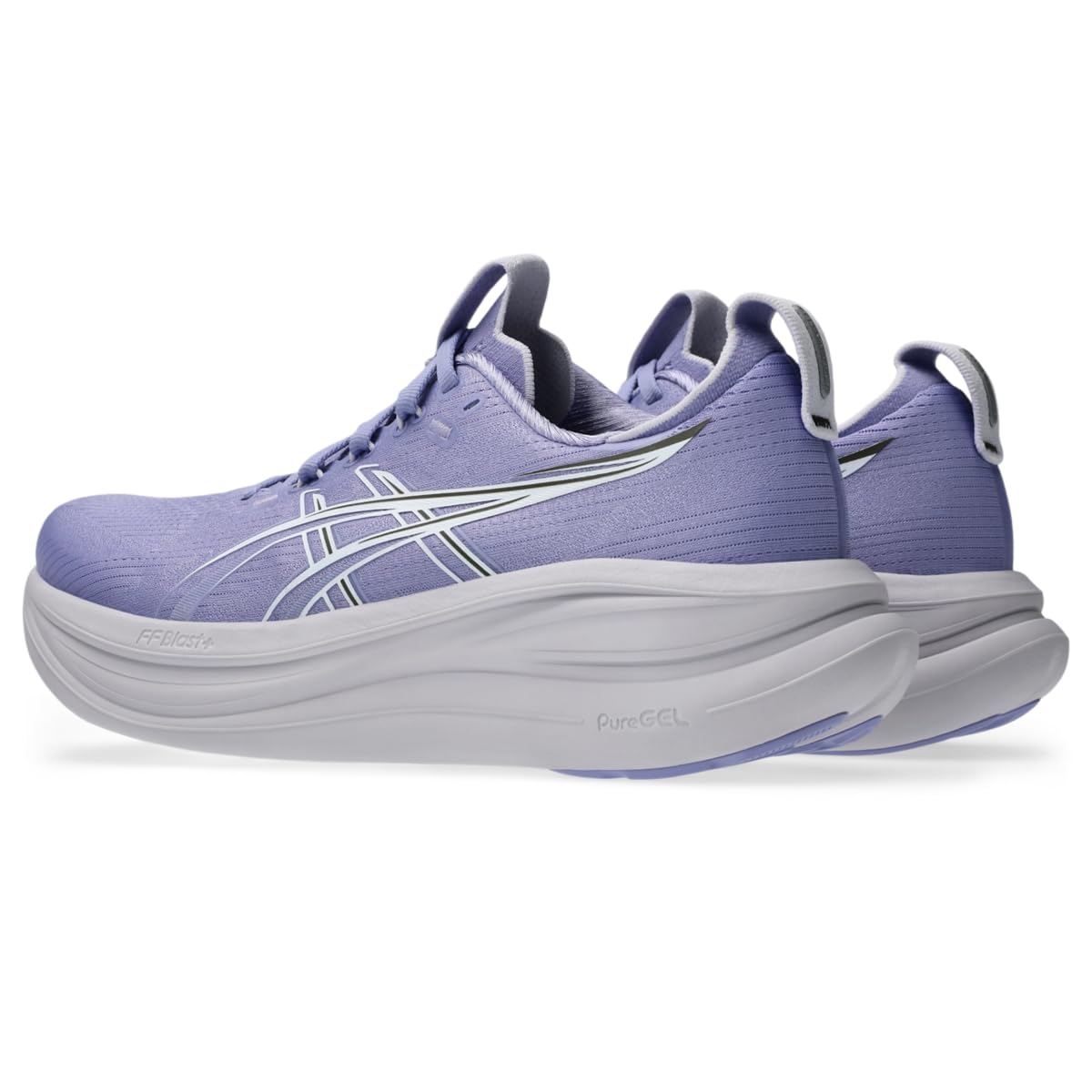 ASICS Women's Gel-Nimbus 28 Running Shoes, 5.5, Bluebell/White