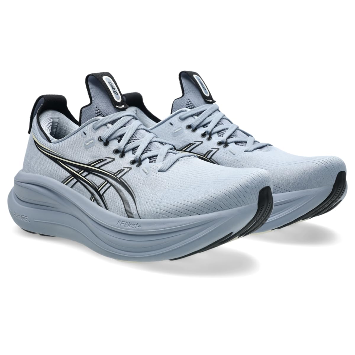 ASICS Men's Gel-Nimbus 28 Running Shoes, 10.5, Grey Blue/Black