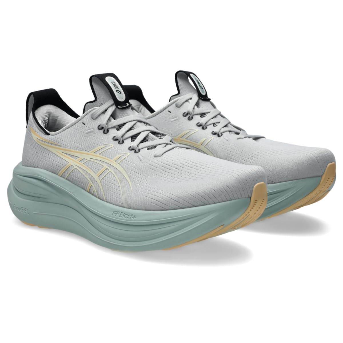 ASICS Men's Gel-Nimbus 28 Running Shoes, 10.5, Cloud Grey/Cream - alternate product view 2