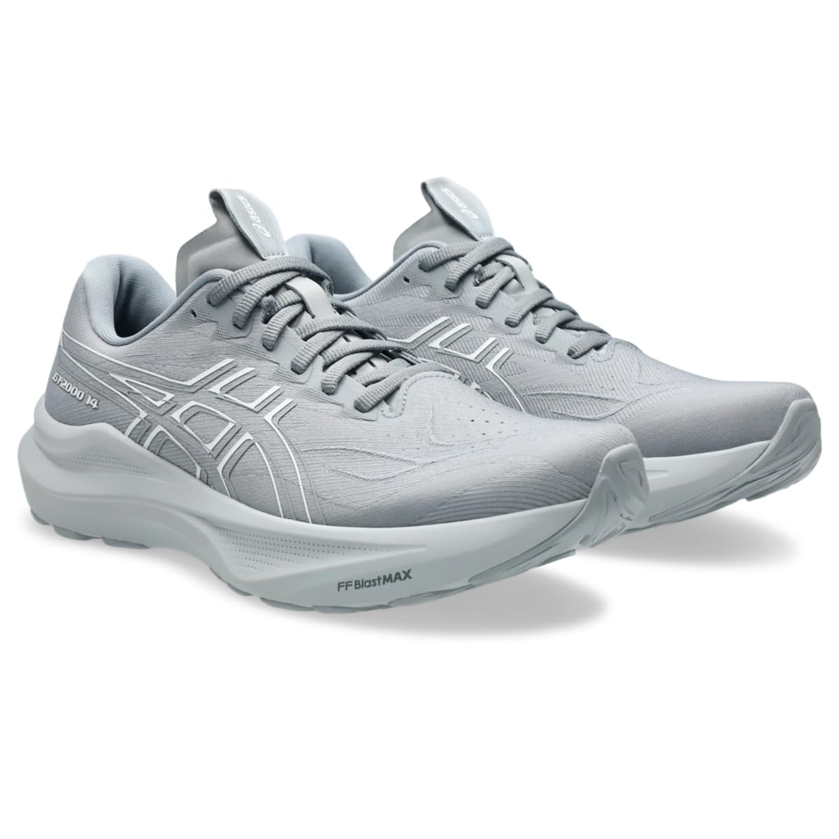 ASICS Men's GT-2000 14 Running Shoes, 9.5, Gravel/White - alternate product view 2