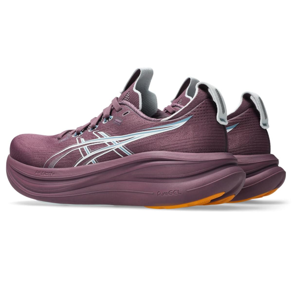 ASICS Women's Gel-Nimbus 28 Running Shoes, 5.5, Velvet Purple/Arctic Blue