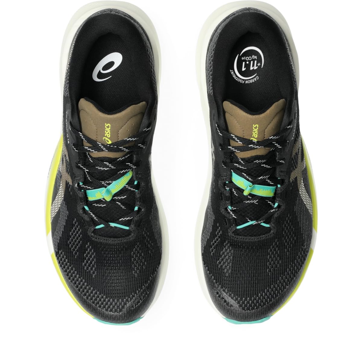 ASICS Men's Trabuco 14 Trail Running Shoes, 9.5, Black/Clay Canyon
