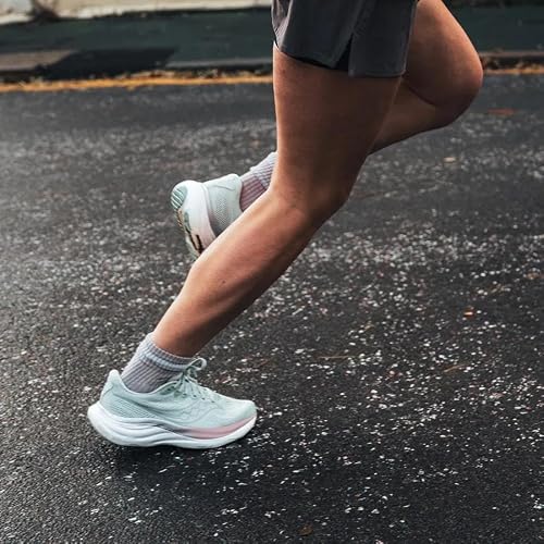 Saucony Women's Ride 19 Sneaker, Ivory/Gum, 8