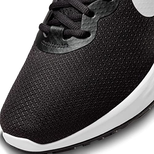 Nike Men's Revolution 5 Flyease Running Shoe, Black White Iron Grey, 7.5 UK