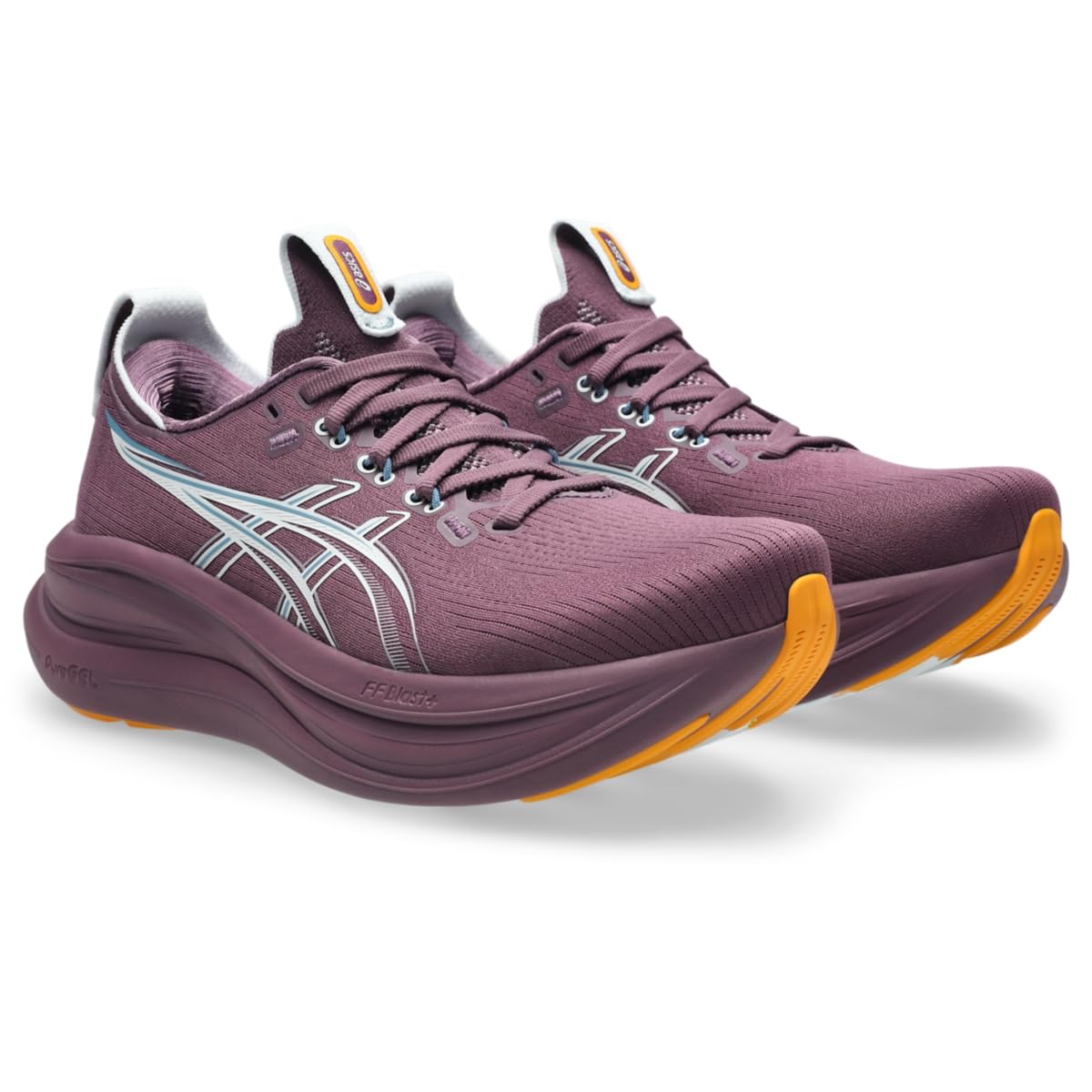 ASICS Women's Gel-Nimbus 28 Running Shoes, 5.5, Velvet Purple/Arctic Blue