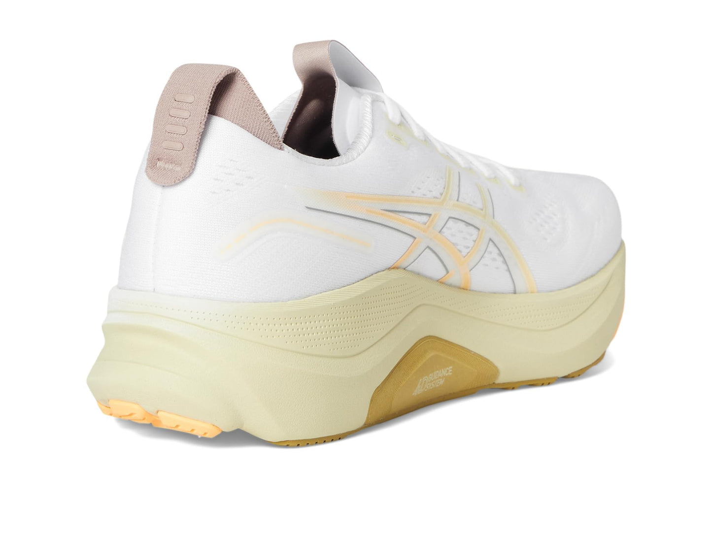 ASICS Men's Gel-Kayano 32 Running Shoes, 11.5, White/Orange Glow