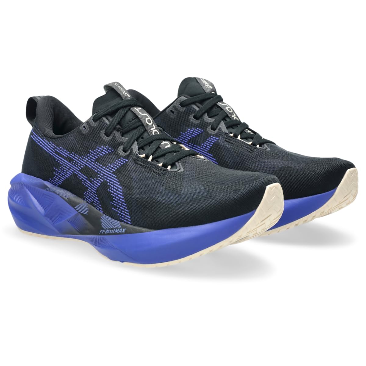 ASICS Men's NOVABLAST 5 Running Shoes, 10.5, Black/Cobalt Burst - alternate product view 2