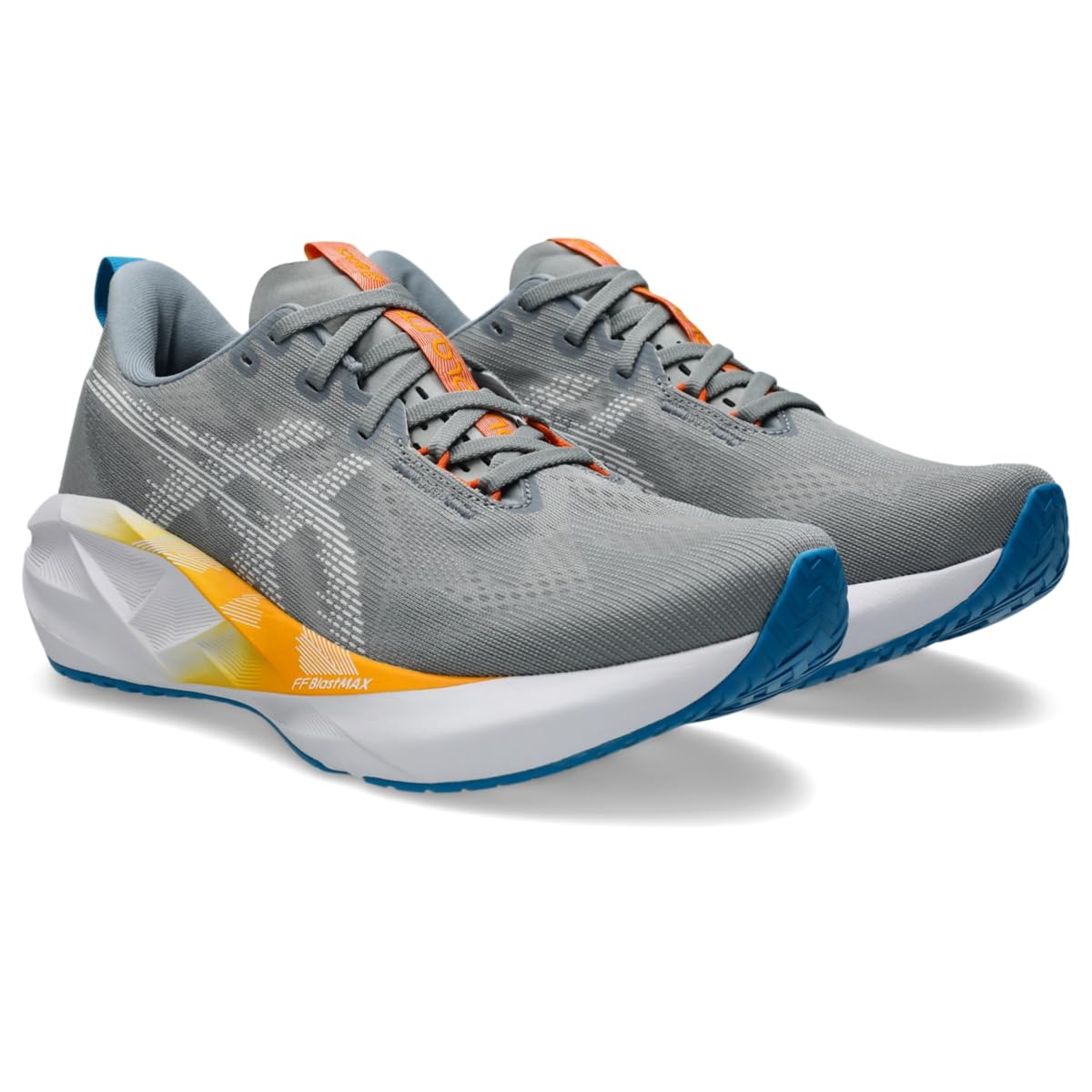 ASICS Men's NOVABLAST 5 Running Shoes, 10.5, Gravel/White - alternate product view 2