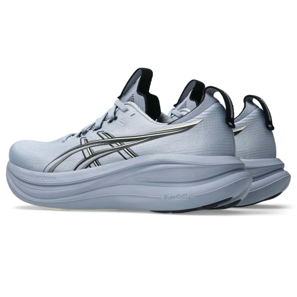 ASICS Men's Gel-Nimbus 28 Running Shoes, 10.5, Grey Blue/Black