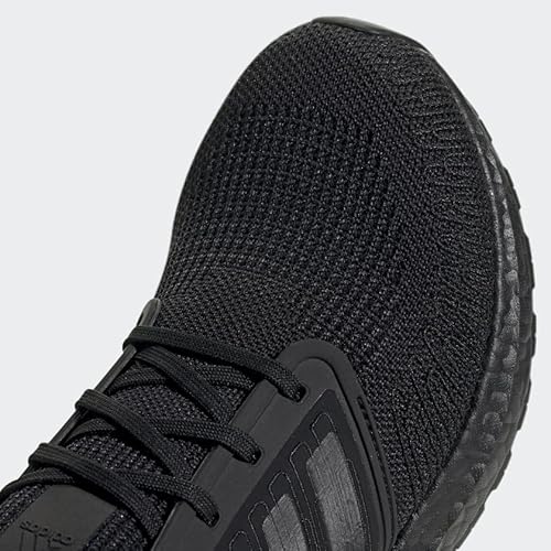 adidas Men's Ultraboost 20 Running Shoe, Black/Black/Solar Red, 7 M US