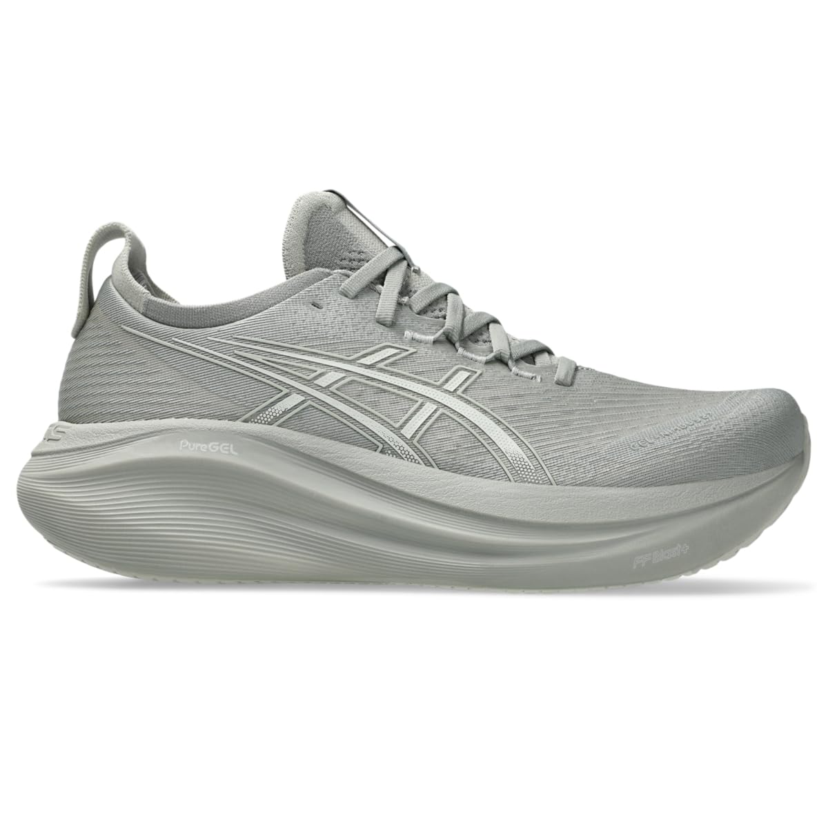 ASICS Men's Gel-Nimbus 27 Running Shoe, 9.5, Seal Grey/Lake Grey