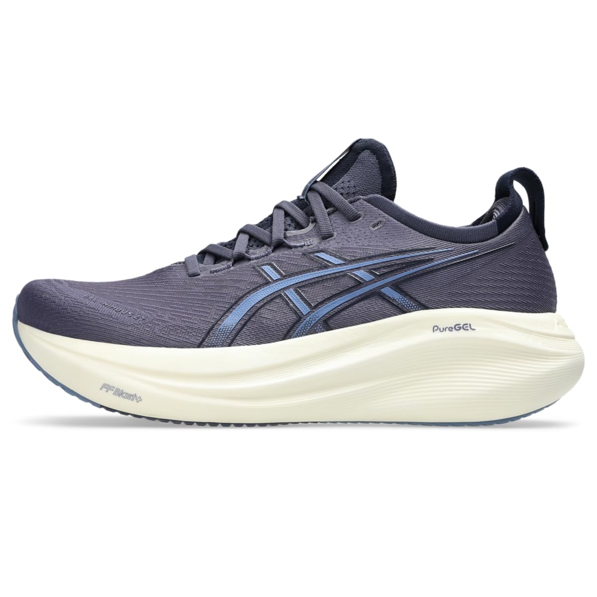 ASICS Men's Gel-Nimbus 27 Running Shoe, 9.5, Indigo Fog/Denim Blue
