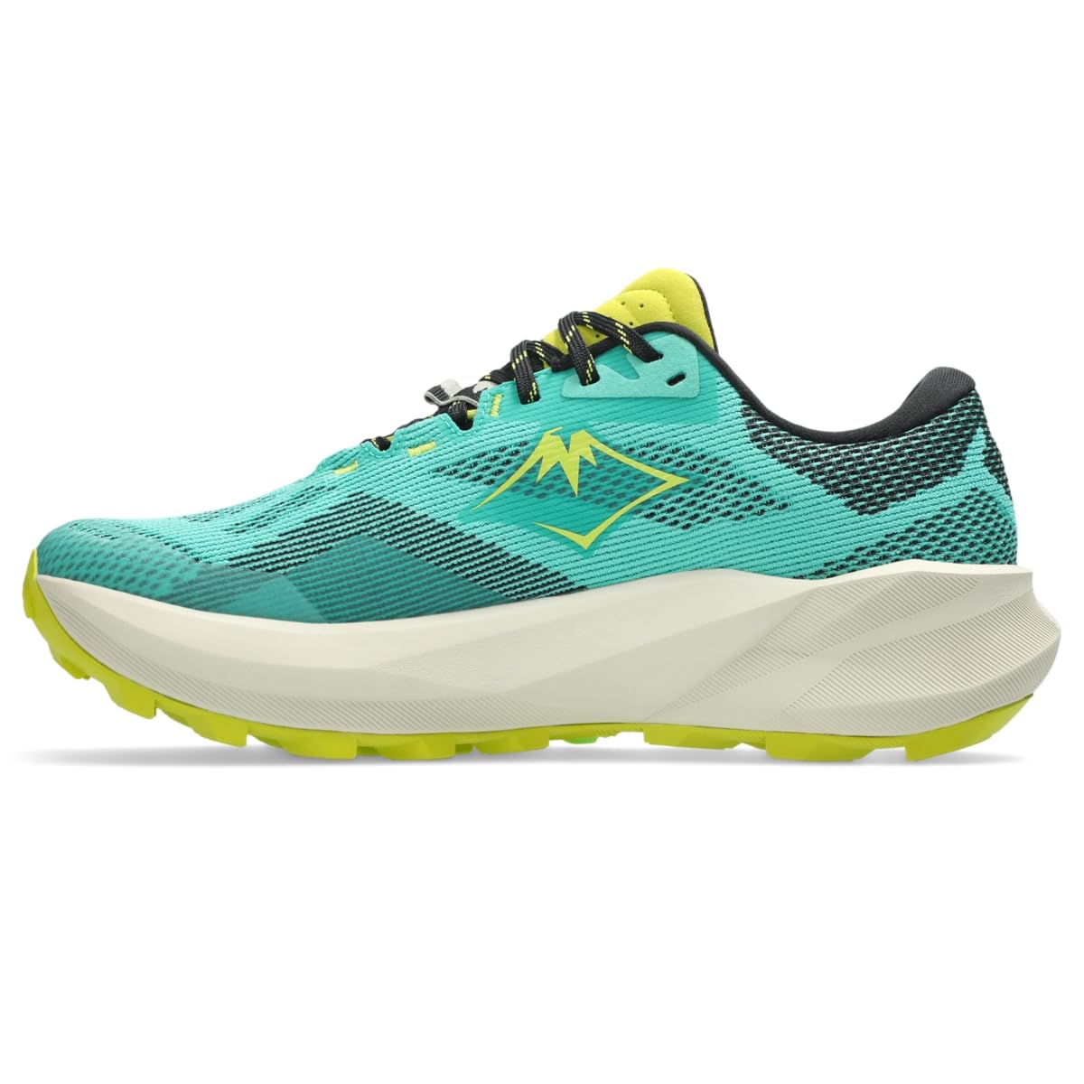 ASICS Men's Trabuco 14 Trail Running Shoes, 9.5, Aurora Green/Light DUST