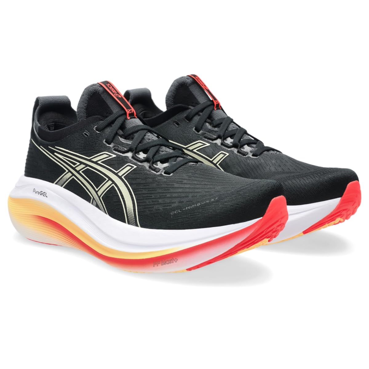 ASICS Men's Gel-Nimbus 27 Running Shoe, 10.5, Black/Khaki