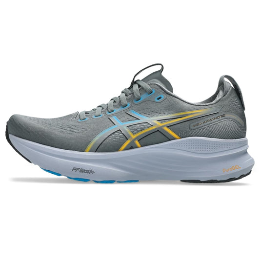 ASICS Men's Gel-Kayano 32 Running Shoes, 11.5, Steel Grey/Aegean Blue