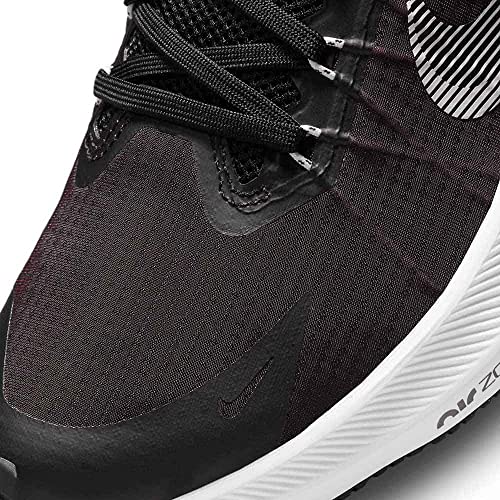 Nike Winflo 8 Women's Trainers, Black White Dk Smoke Grey Lt Smoke, 7