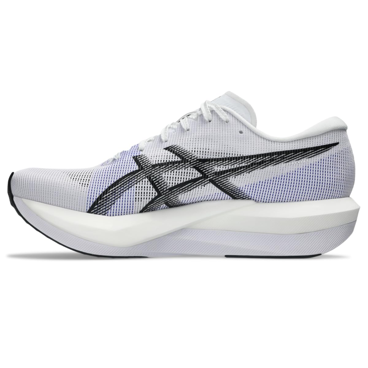 ASICS Unisex Magic Speed 5 Running Shoes, 10.5M / 12W, White/Black