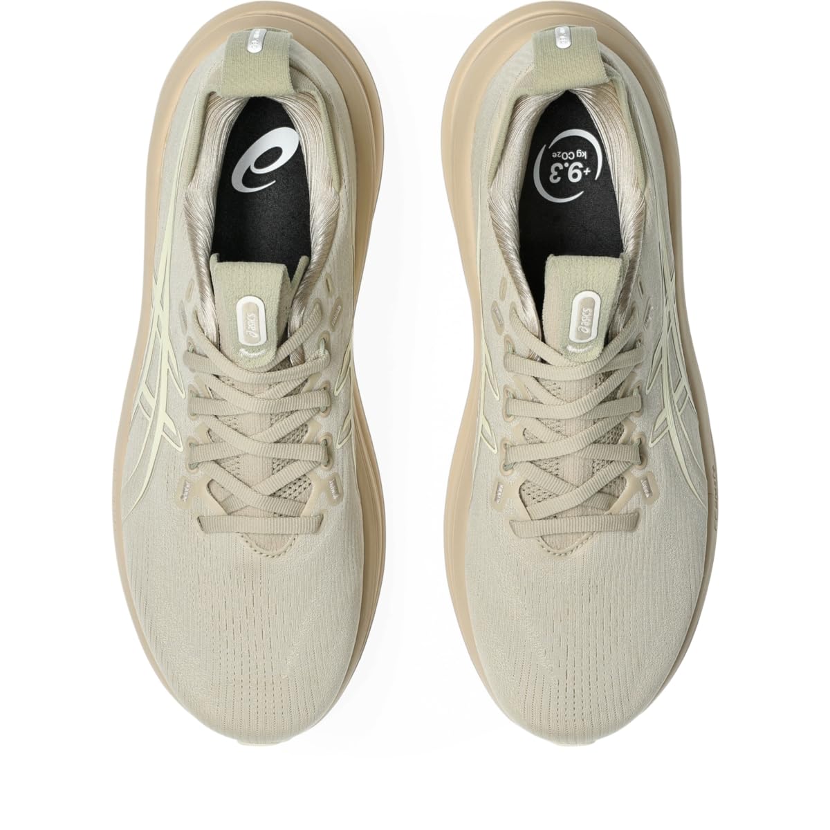ASICS Men's Gel-Nimbus 28 Running Shoes, 10.5, Feather Grey/Cream - alternate product view 6