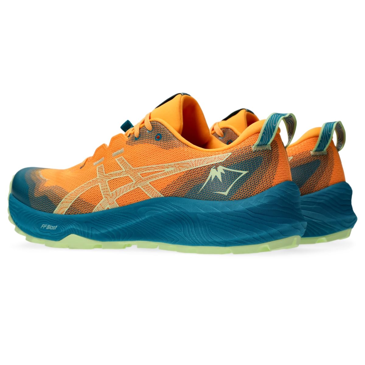 ASICS Men's Gel-Trabuco 12 Running Shoes, 7.5, Stadium Orange/Cool Matcha - alternate product view 3