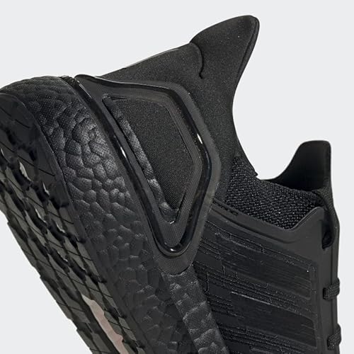 adidas Men's Ultraboost 20 Running Shoe, Black/Black/Solar Red, 7 M US