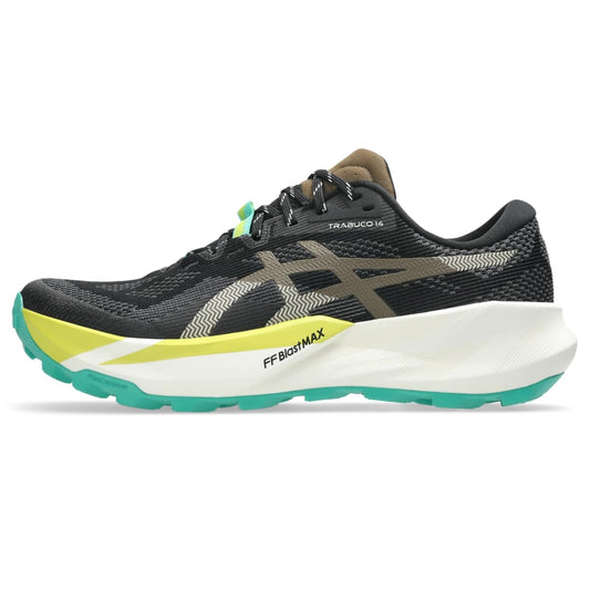 ASICS Men's Trabuco 14 Trail Running Shoes, 9.5, Black/Clay Canyon