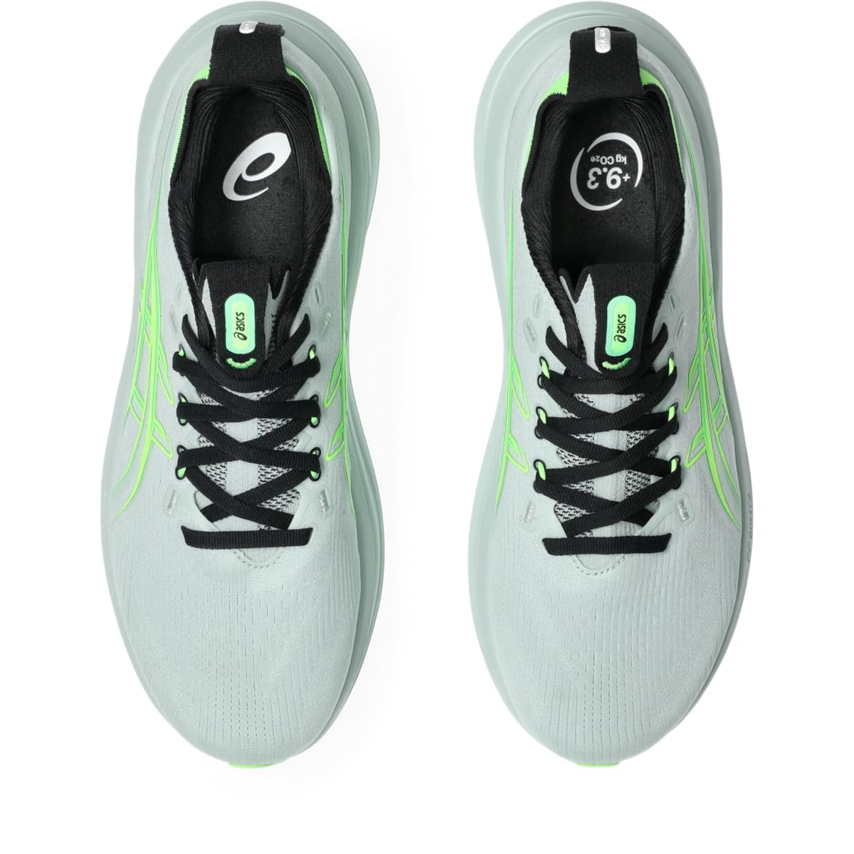 ASICS Men's Gel-Nimbus 28 Running Shoes, 10.5, Cold Moss/Illuminate Green - alternate product view 6